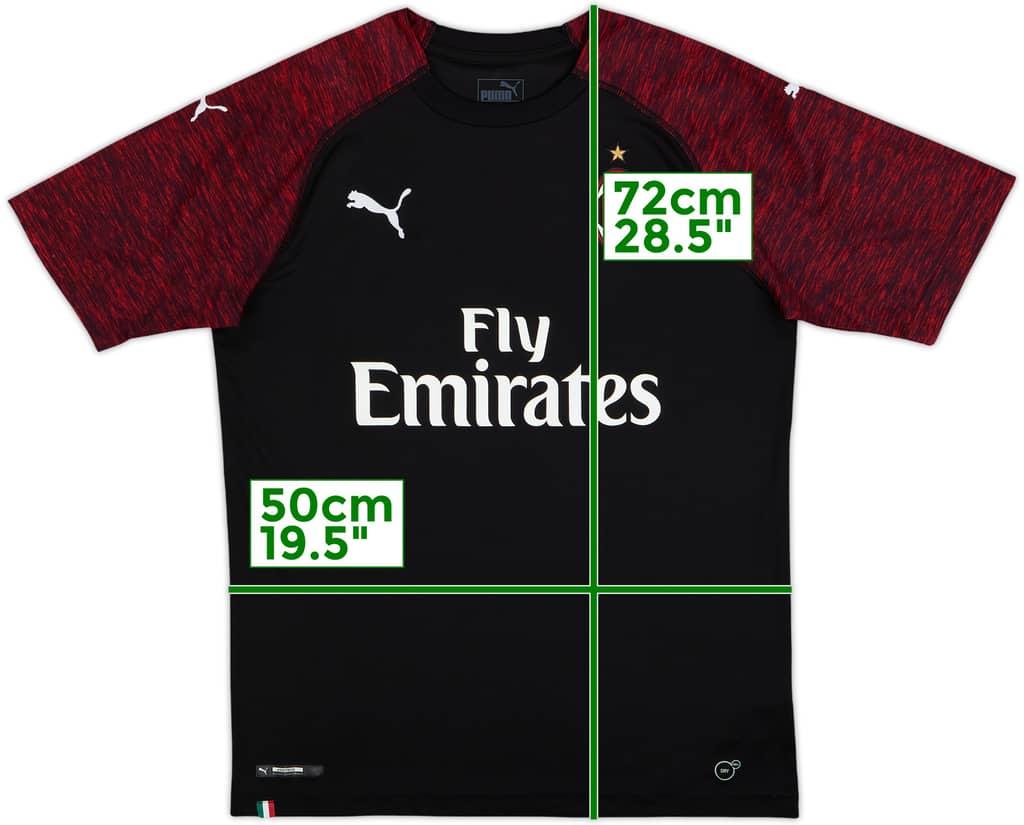 2018-19 AC Milan Third Shirt - 9/10 - (M)