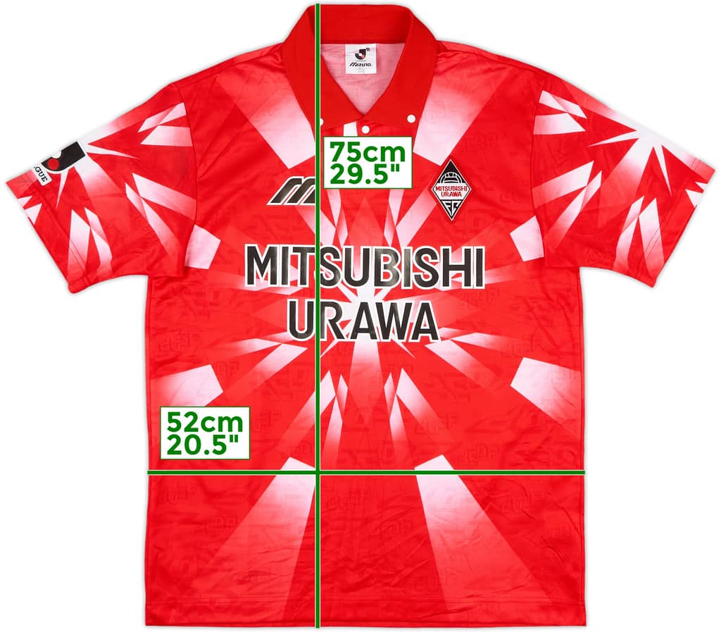 1996 Urawa Red Diamonds Home Shirt - 9/10 - (L)