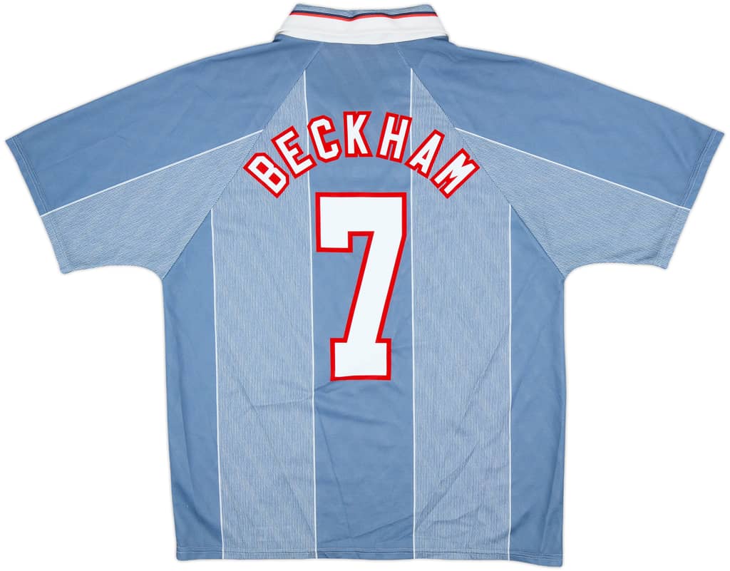 1996-97 England Away Shirt Beckham #7
