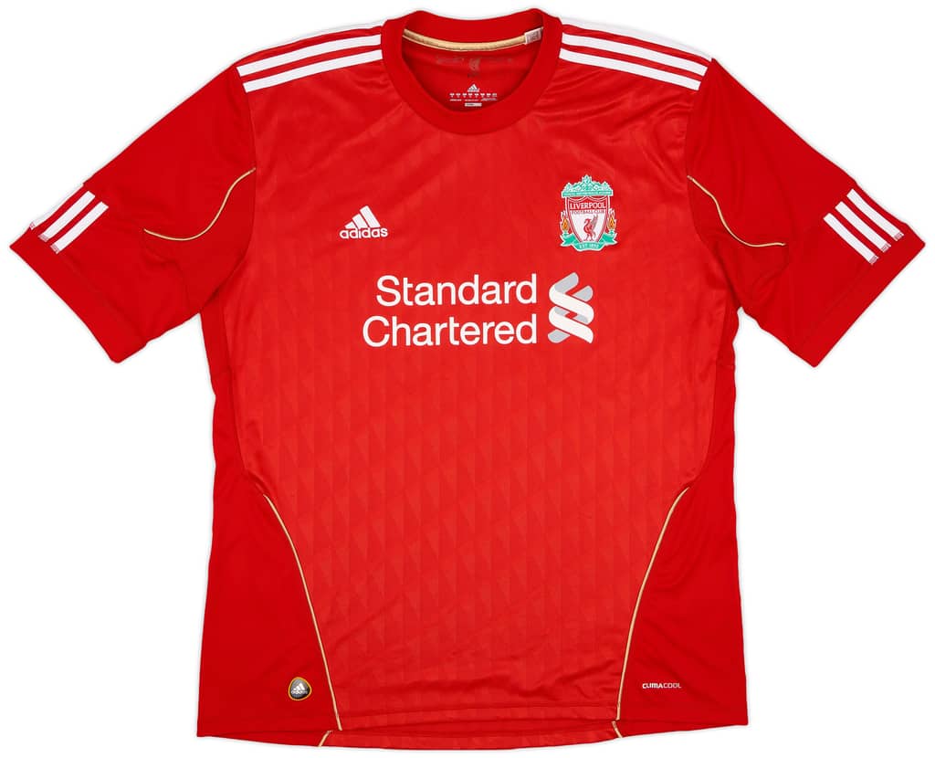 2010-12 Liverpool Home Shirt Gerrard #8 - 6/10 - (S)