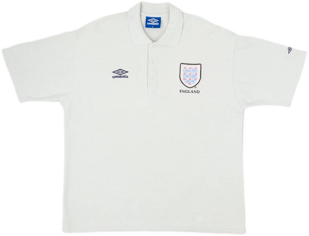 1998-00 England Umbro Polo Shirt - 6/10 - (XL)