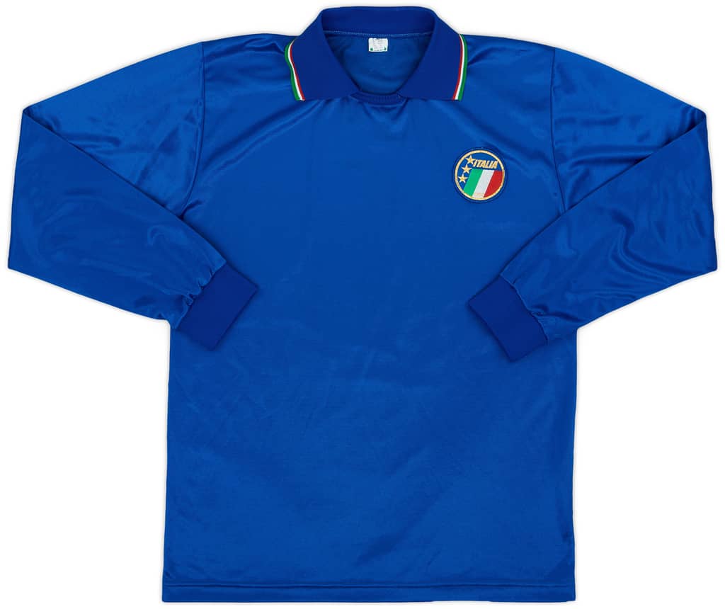 1986-90 Italy Home L/S Shirt - 9/10 - (XL)