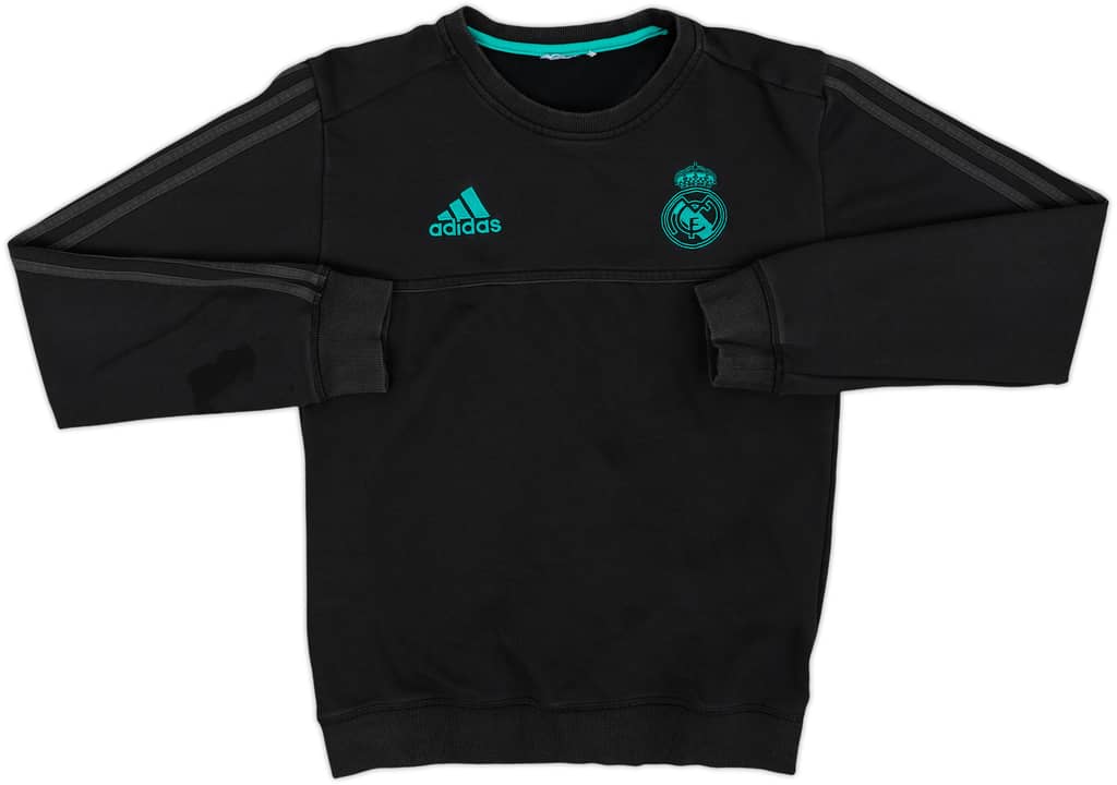 2017-18 Real Madrid adidas Sweat Top - 8/10 - (L.Boys)