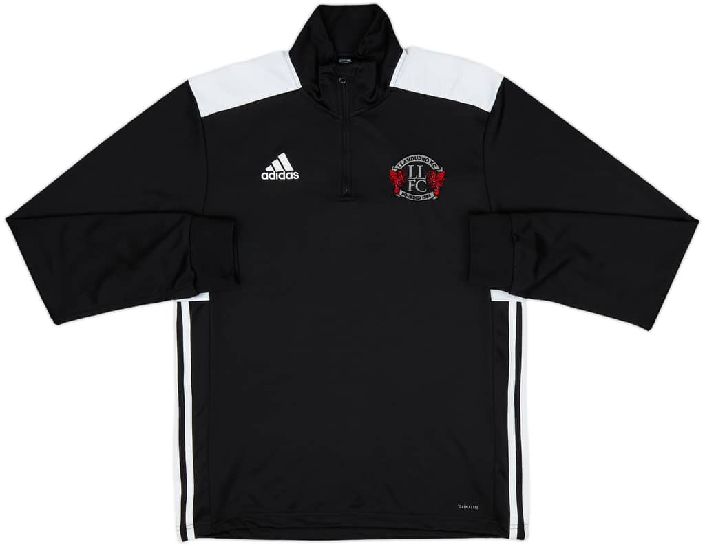 2018-19 Llandudno FC adidas 1/4 Zip Drill Top - 10/10 - (S)