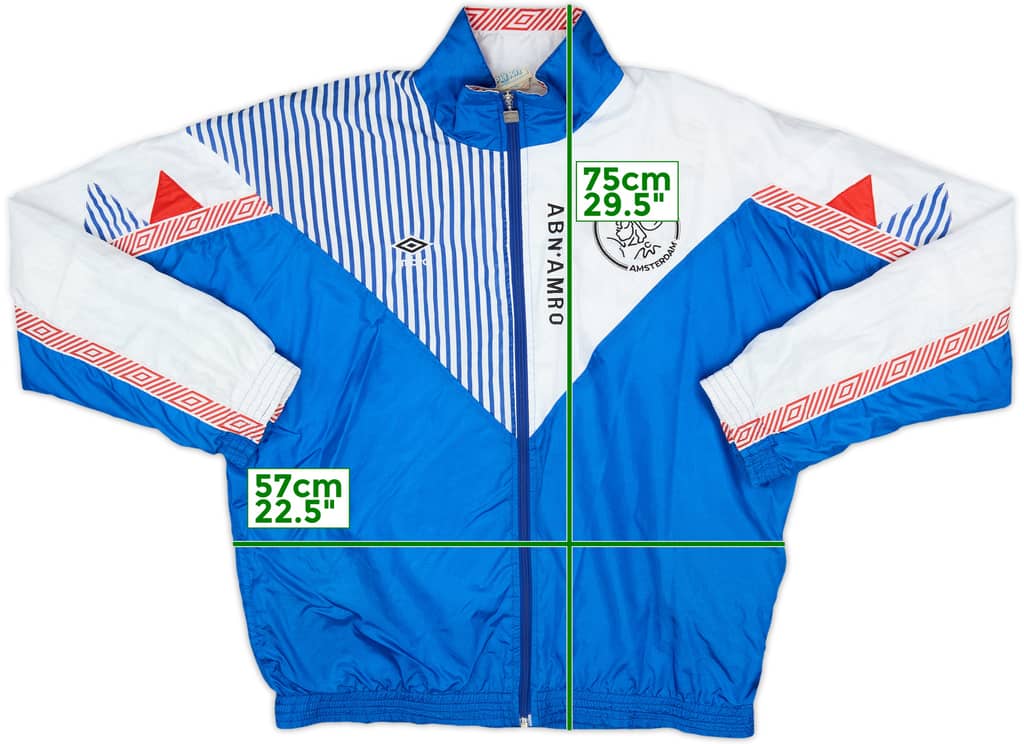 1989-91 Ajax Player Issue Umbro Track Jacket - 8/10 - (XL)