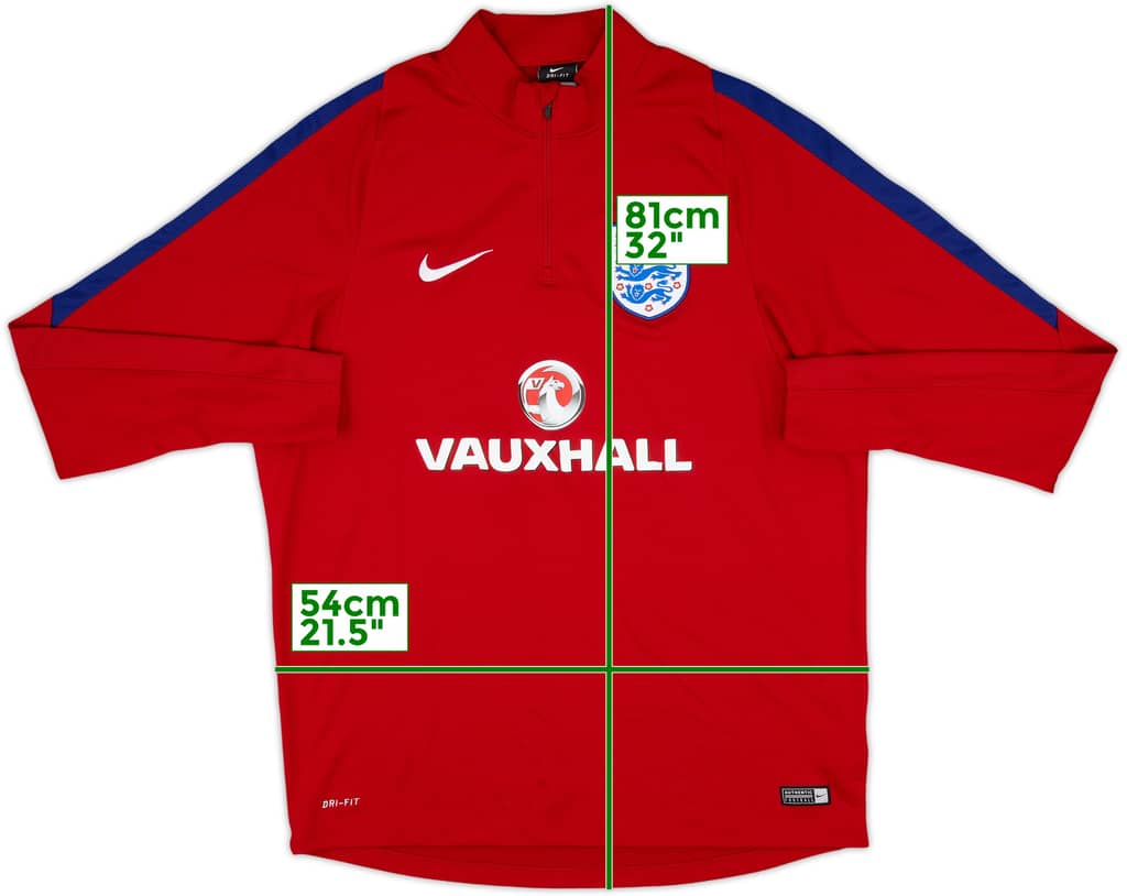 2016-17 England Nike 1/4 Zip Drill Top - 10/10 - (XL)