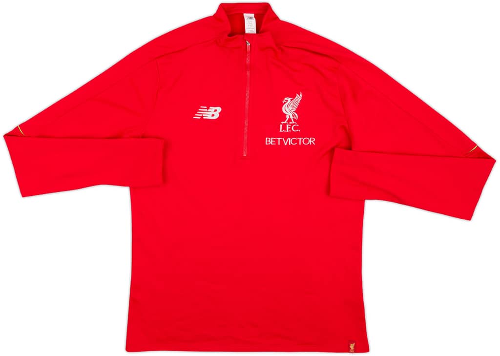 2016-17 Liverpool New Balance 1/4 Zip Training Top - 8/10 - (M)