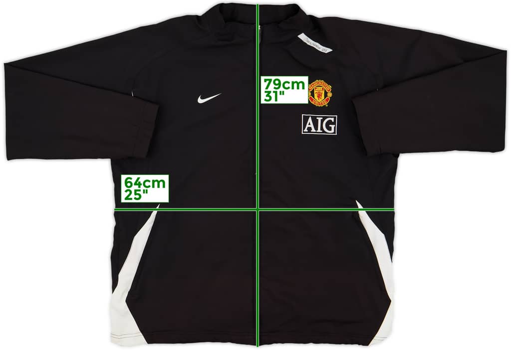 2007-08 Manchester United Nike Track Jacket - 9/10 - (XXL)