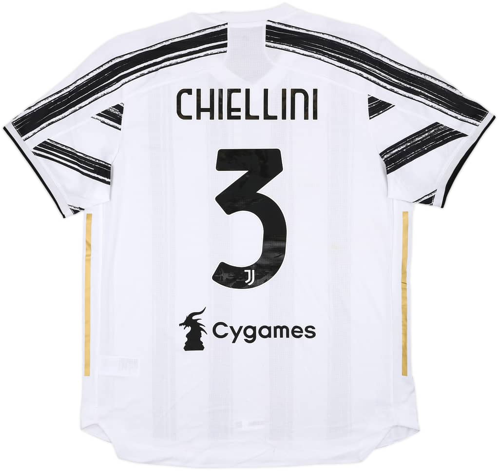 2020-21 Juventus Authentic Home Shirt Chiellini #3 (XL)