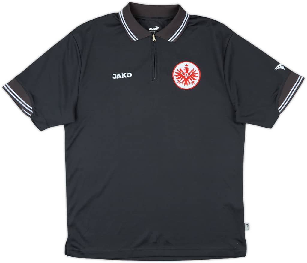 2007-08 Eintracht Frankfurt Jako 1/4 Zip Polo Shirt - 9/10 - (M)