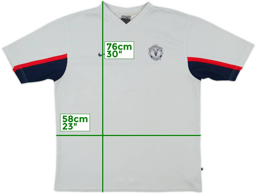 2003-04 Manchester United Nike Training Shirt - 6/10 - (L)