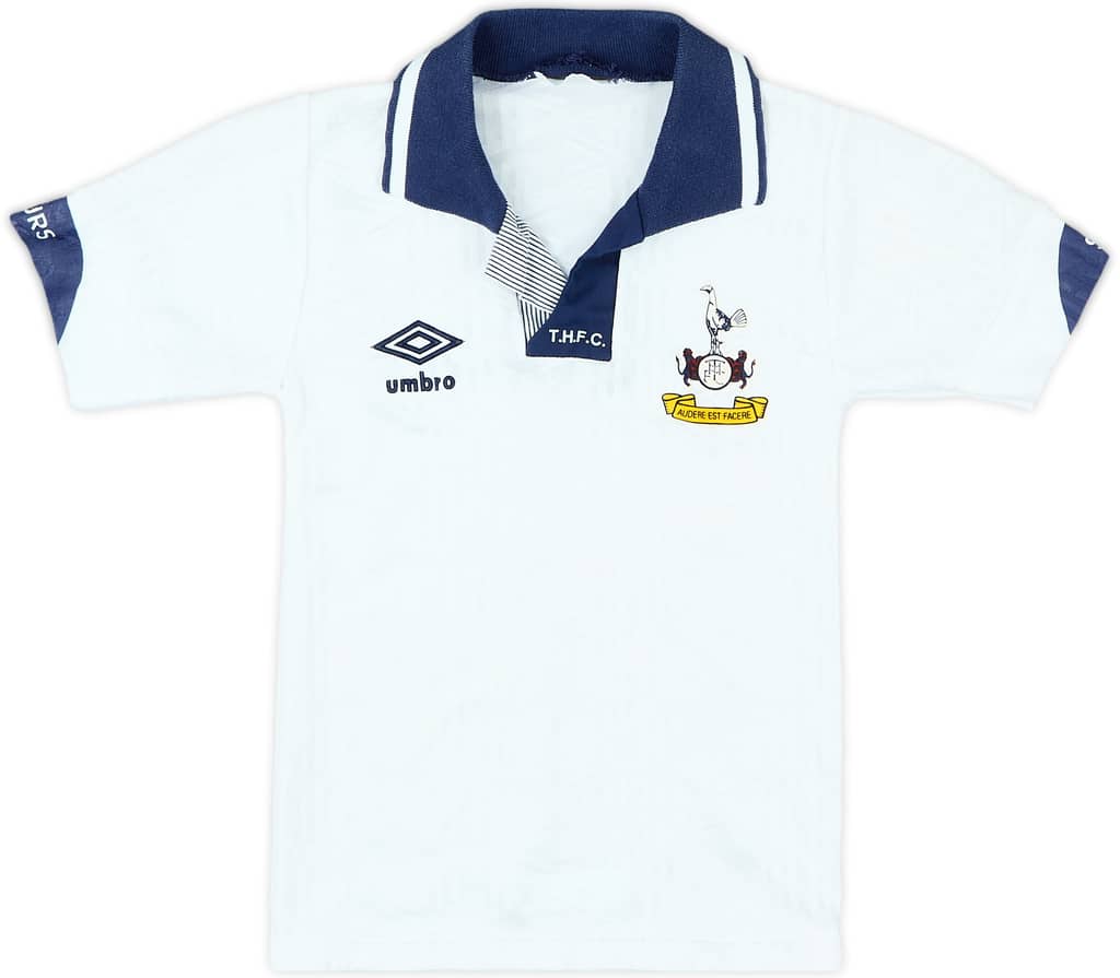 1991-93 Tottenham Home Shirt - 5/10 - (S.Boys)