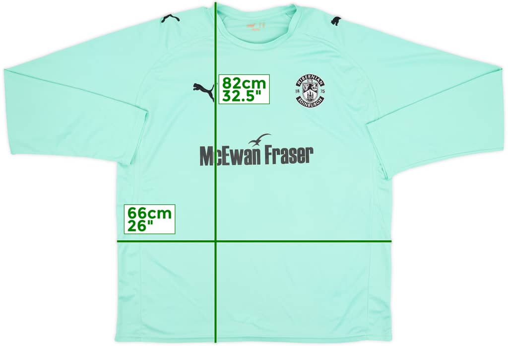 2010-11 Hibernian Away L/S Shirt - 7/10 - (XXL)