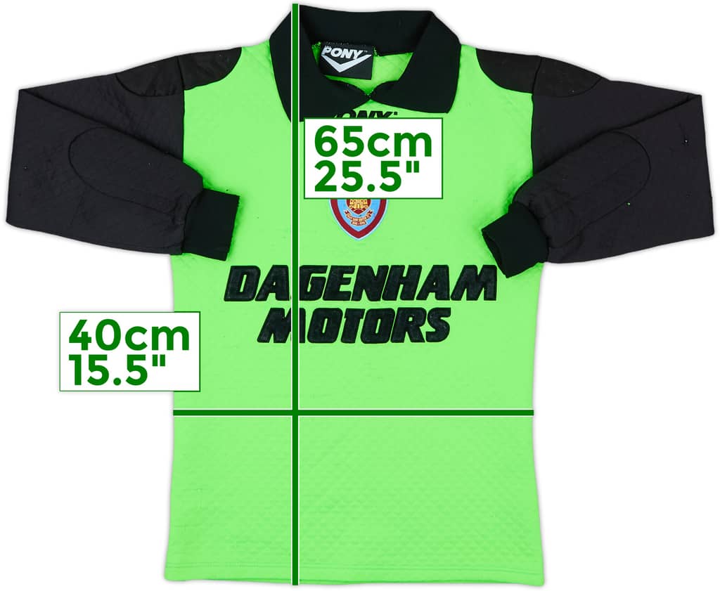 1995-96 West Ham GK Shirt - 7/10 - (L.Boys)