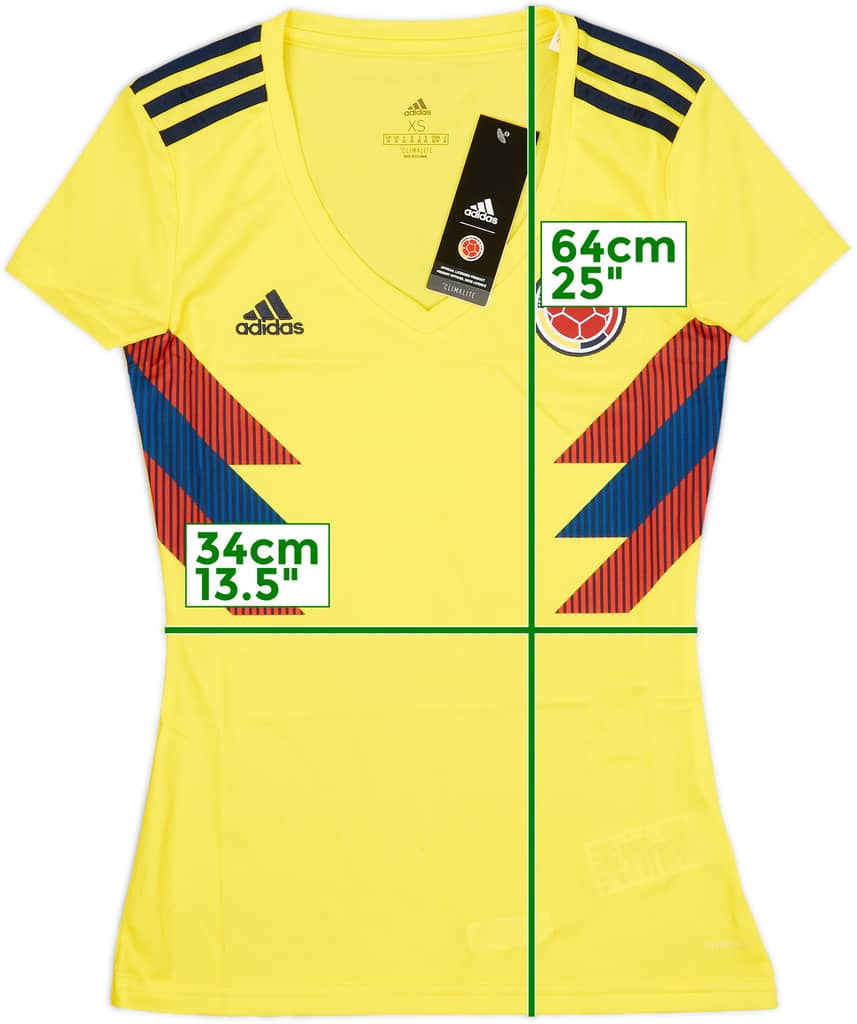 2018-19 Colombia Home Shirt (Women's XS)
