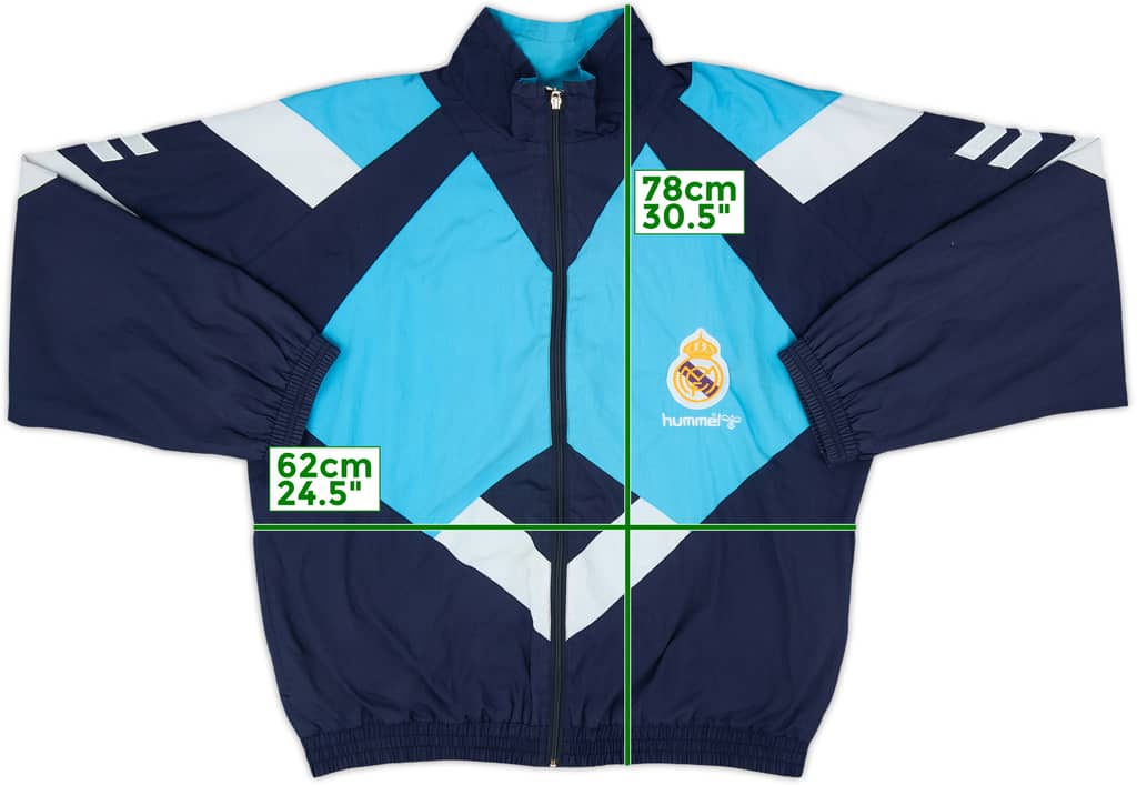 1992-93 Real Madrid Hummel Track Jacket - 8/10 - (XL)