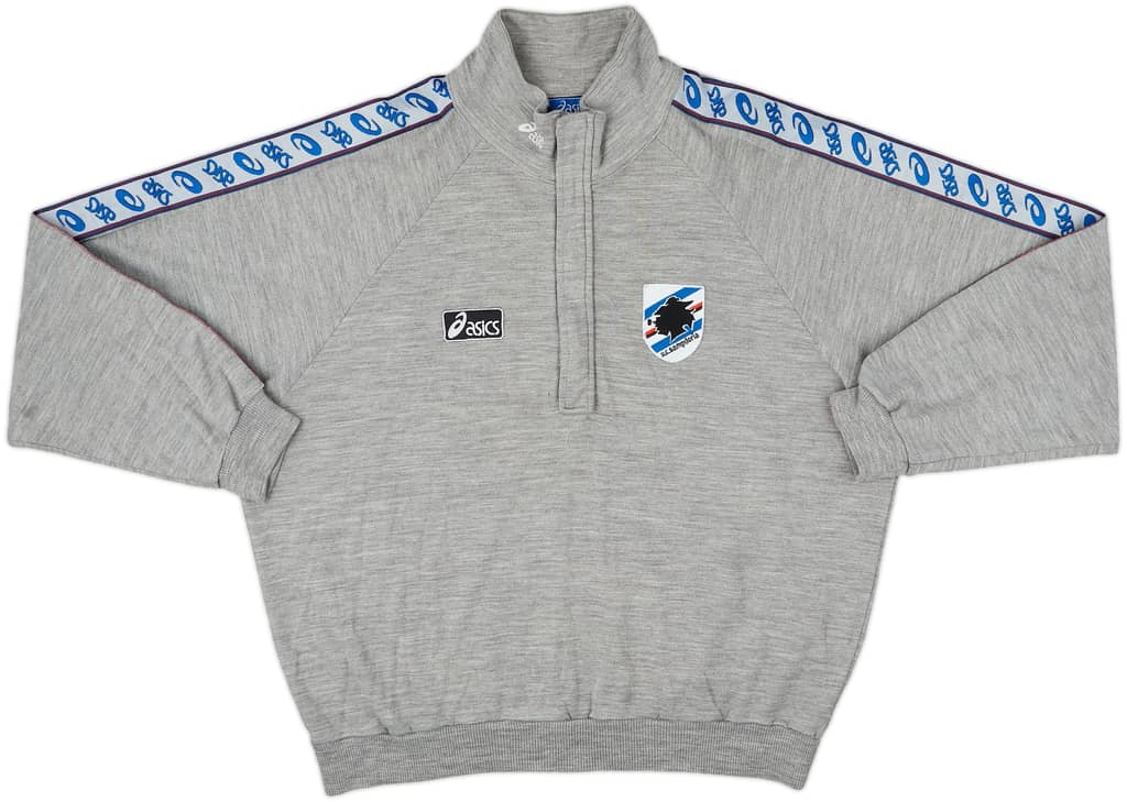 1992-94 Sampdoria Asics 1/4 Zip Track Jacket - 8/10 - (3XL)