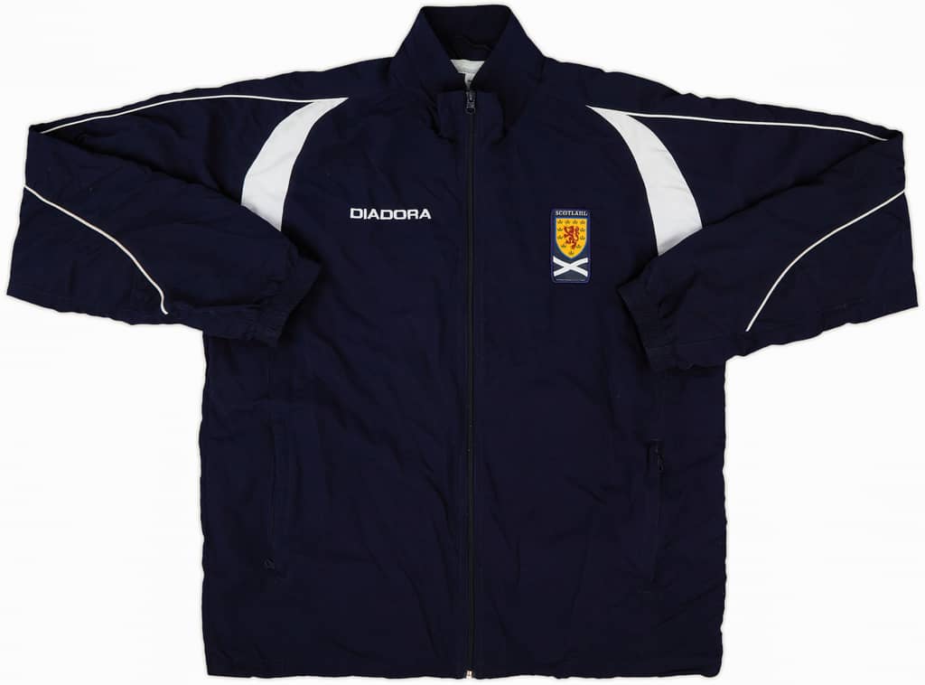 2004-06 Scotland Diadora Track Jacket - 8/10 - (XL)