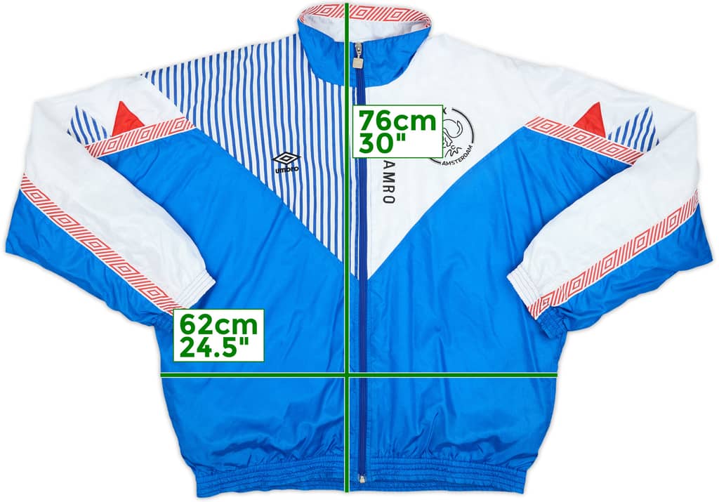 1989-91 Ajax Player Issue Umbro Track Jacket - 9/10 - (XXL)