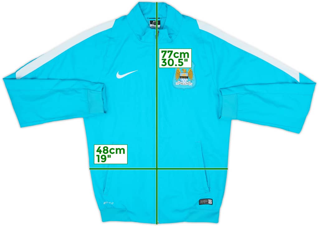 2015-16 Manchester City Nike Track Jacket - 7/10 - (S)