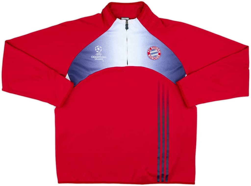 2003-04 Bayern Munich adidas CL 1/4 Zip Sweat Top - 8/10 - (M/L)