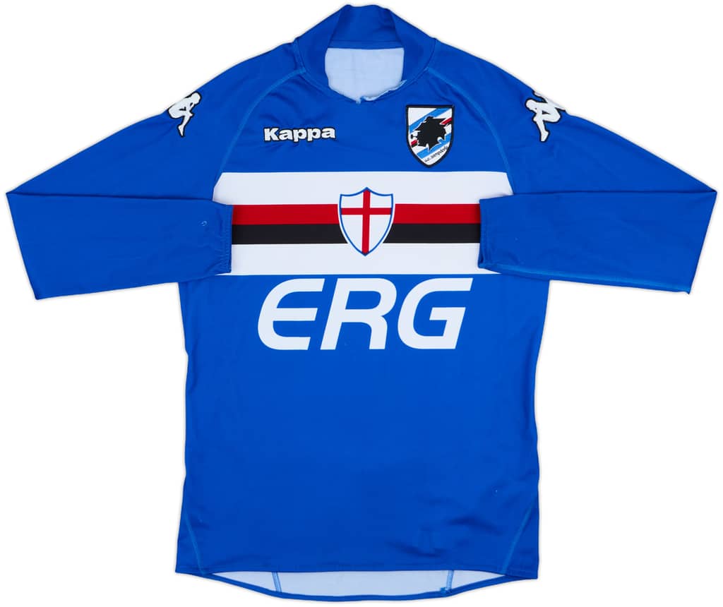 2005-07 Sampdoria Home L/S Shirt - 4/10 - (S)