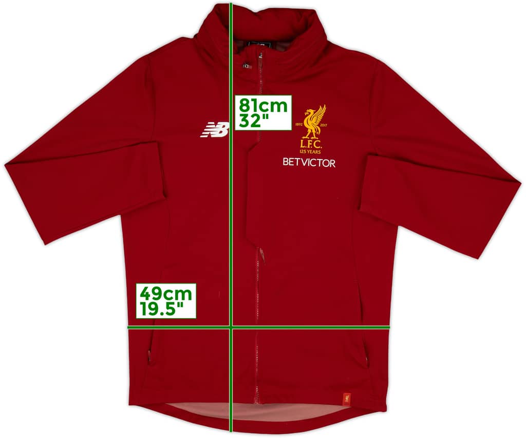 2017-18 Liverpool New Balance Hooded Track Jacket - 5/10 - (M)