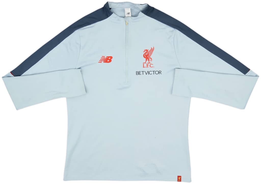 2019-20 Liverpool New Balance 1/2 Zip Drill Top - 7/10 - (M)
