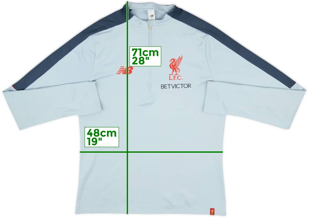 2019-20 Liverpool New Balance 1/2 Zip Drill Top - 7/10 - (M)
