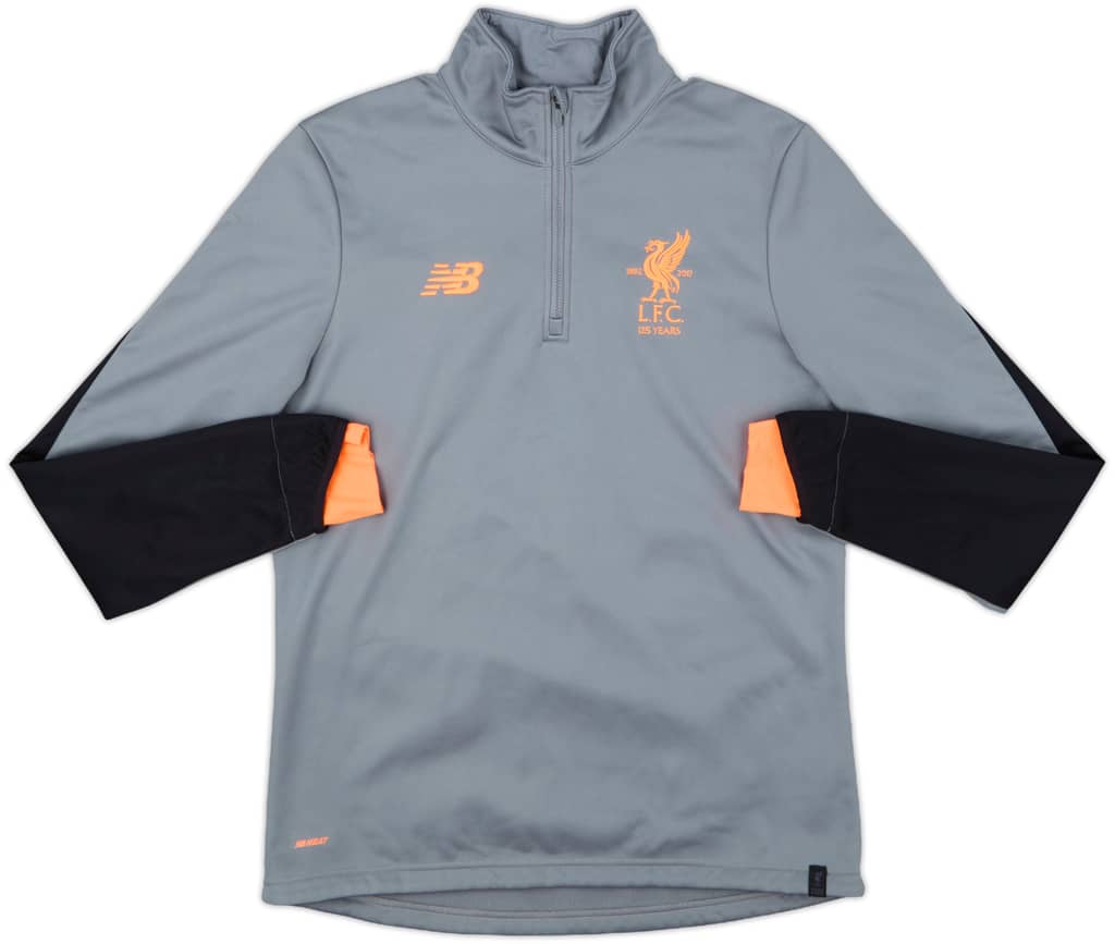2017-18 Liverpool New Balance 1/4 Zip Training Top - 8/10 - (M)
