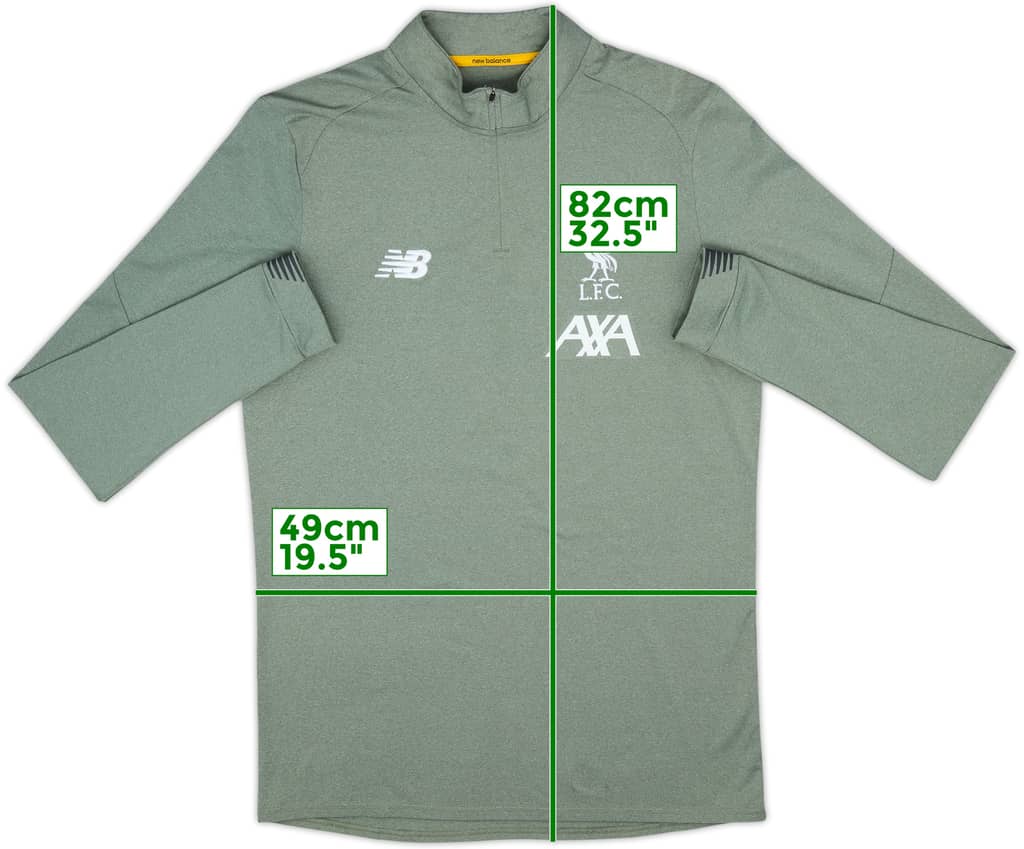 2019-20 Liverpool New Balance 1/4 Zip Training Top - 9/10 - (M)