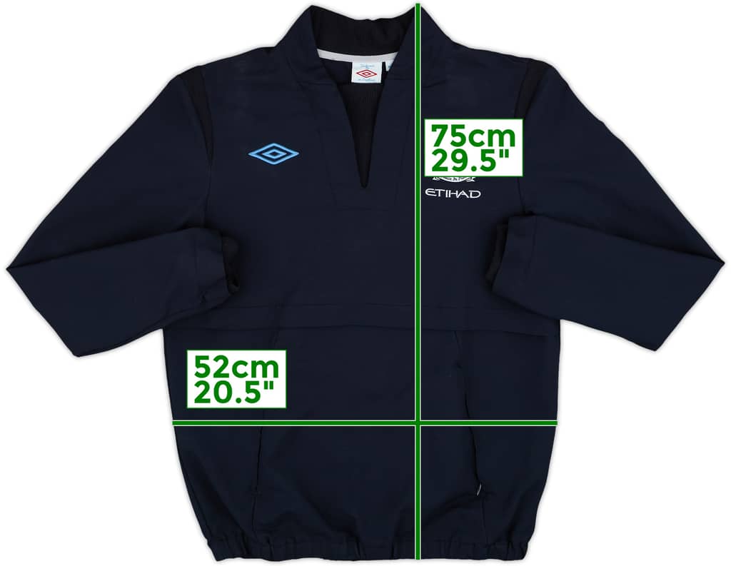 2010-11 Manchester City Umbro Drill Top - 7/10 - (M)