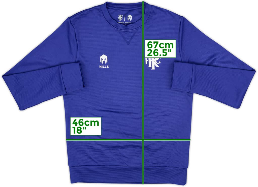2021-22 Tranmere Rovers Mills Sweat Top - 10/10 - (S)