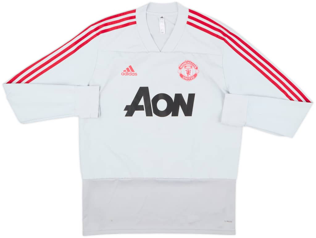 2018-19 Manchester United adidas Drill Top - 8/10 - (L)