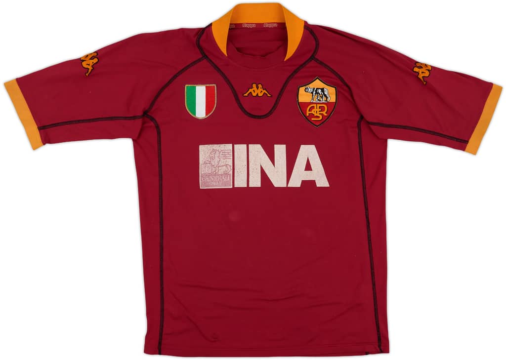 2001-02 Roma Home Shirt - 5/10 - (M)