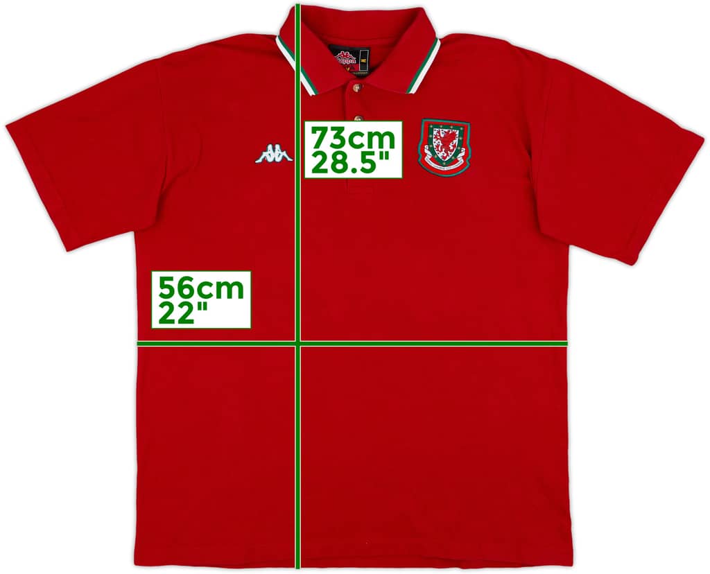 2004-05 Wales Kappa Polo Shirt - 8/10 - (M)
