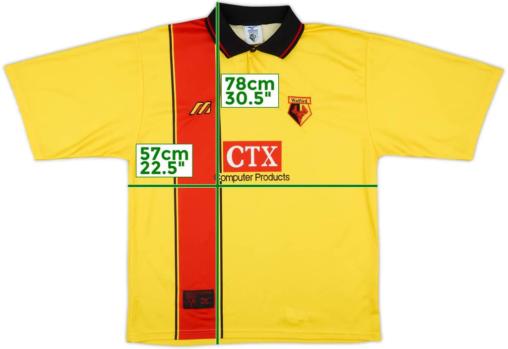 1997-98 Watford Home Shirt - 8/10 - (XL)