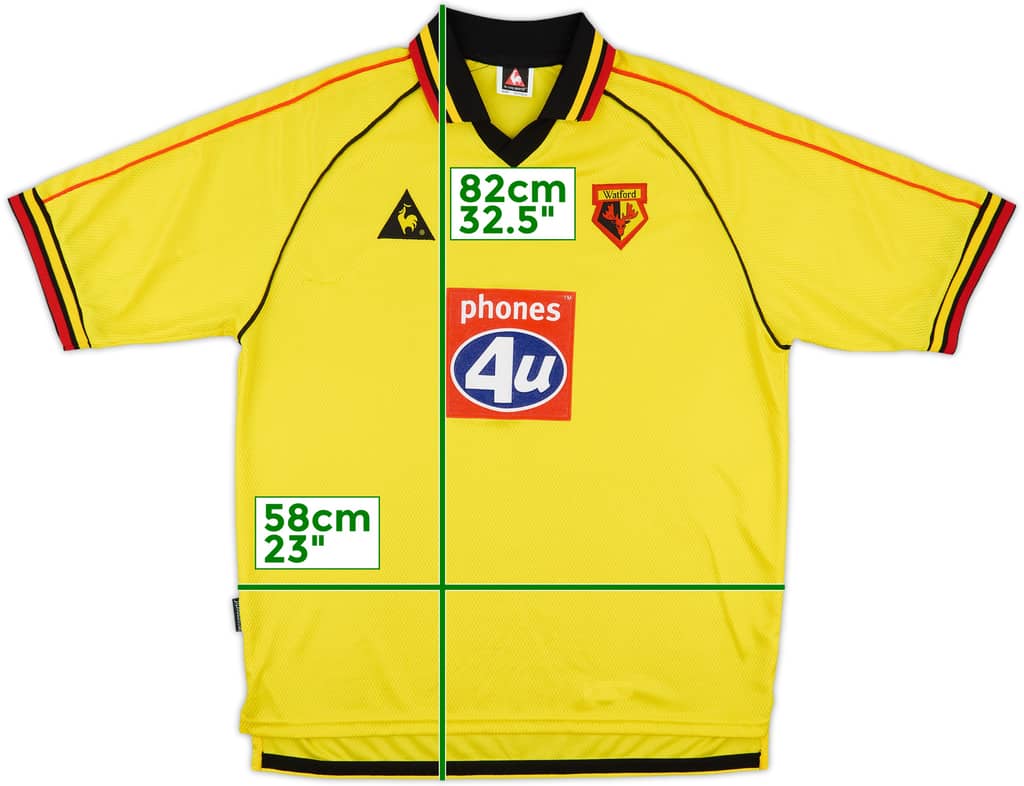 1999-01 Watford Home Shirt - 9/10 - (L)