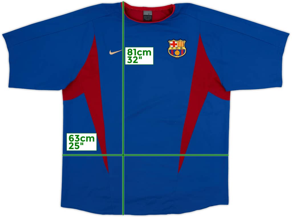 2002-03 Barcelona Nike Player Issue Training Shirt - 8/10 - (XL)