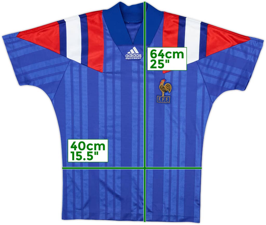 1992-94 France Home Shirt - 8/10 - (Y)