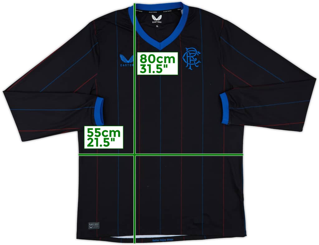 2022-23 Rangers Fourth L/S Shirt - 6/10 - (XL)