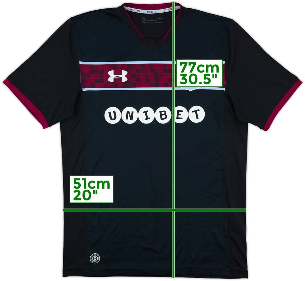 2017-18 Aston Villa Away Shirt - 9/10 - (L)