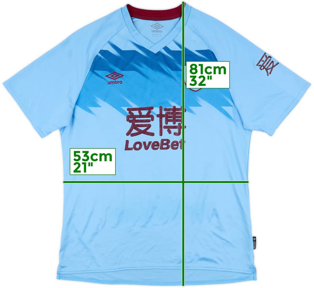 2019-20 Burnley Away Shirt - 6/10 - (XL)