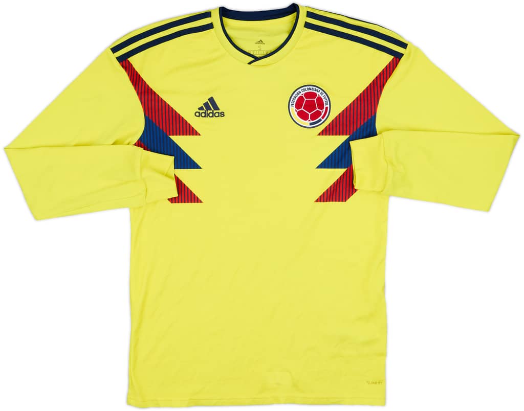 2018-19 Colombia Home L/S Shirt - 7/10 - (S)