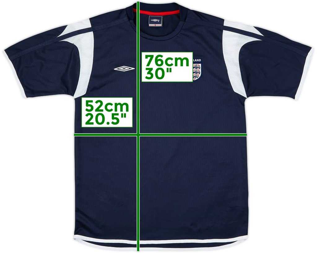 2005-06 England Umbro Training Shirt - 8/10 - (M)