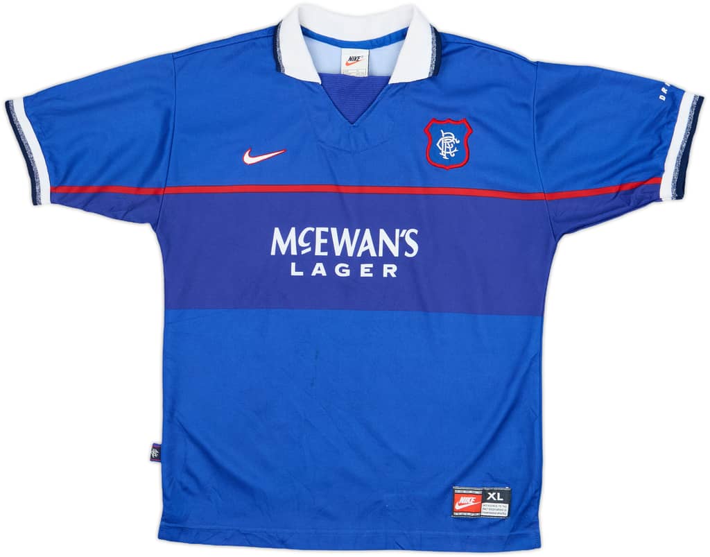 1997-99 Rangers Home Shirt - 7/10 - (XL.Boys)