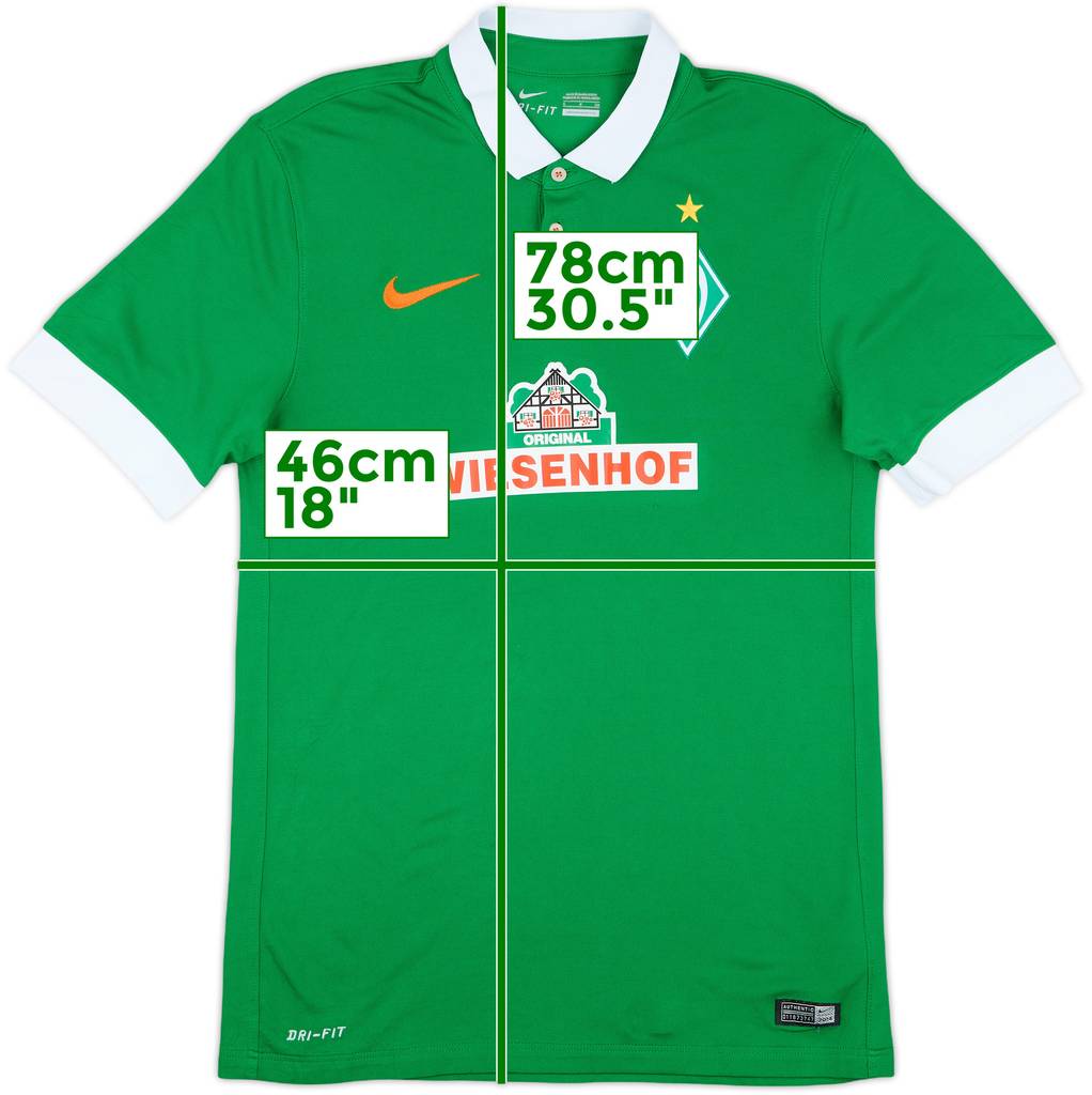 2014-15 Werder Bremen Home Shirt - 7/10 - (S)
