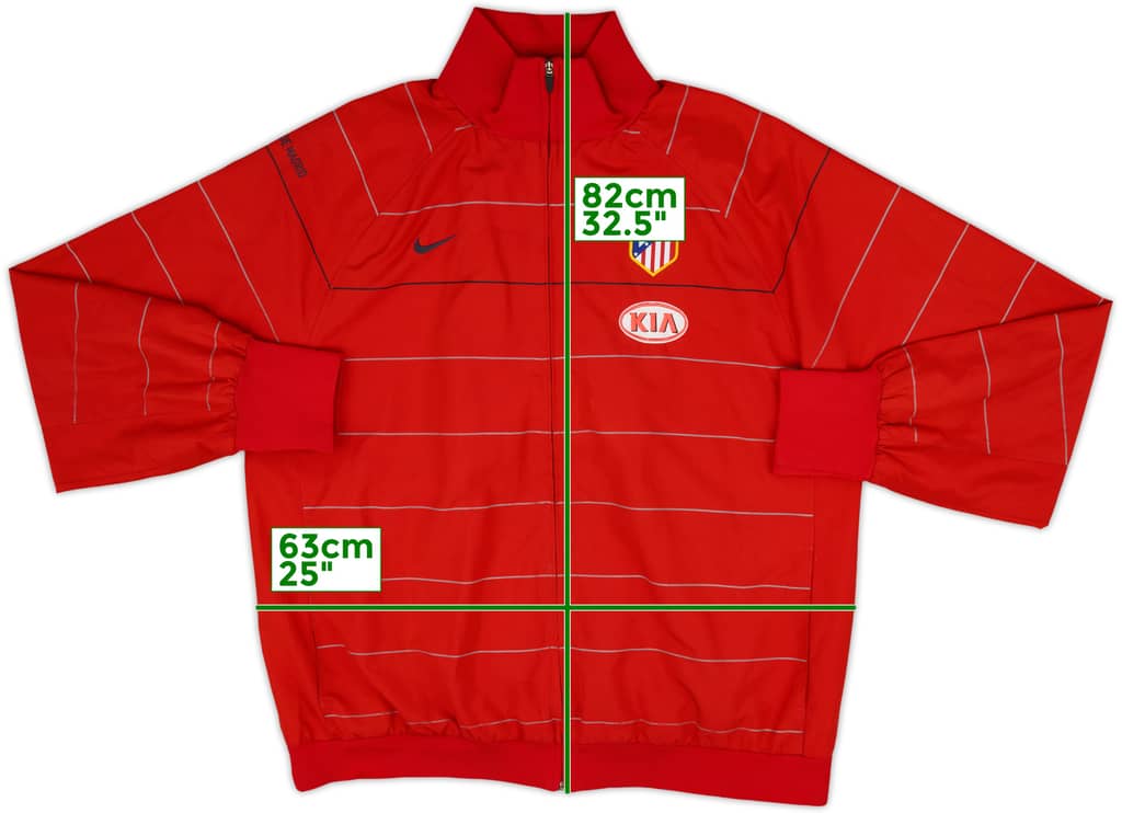 2008-09 Atletico Madrid Nike Track Jacket - 9/10 - (XL)