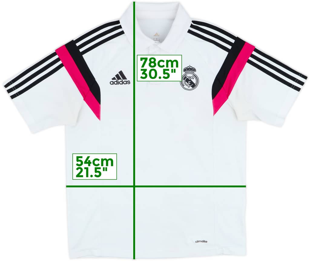 2014-15 Real Madrid adidas Polo Shirt - 6/10 - (M)