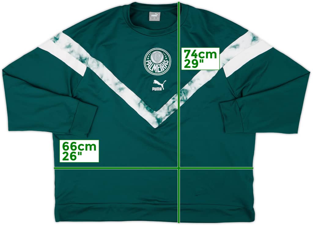 2022 Palmeiras Puma Sweat Top - 9/10 - (XXL)